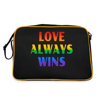 L’amour gagne toujours - Sac Retro - noir/or - Dos