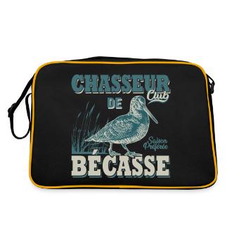 Chasseur de bécasse cadeau cool chasse chasser - Sac Retro - noir/or - Dos