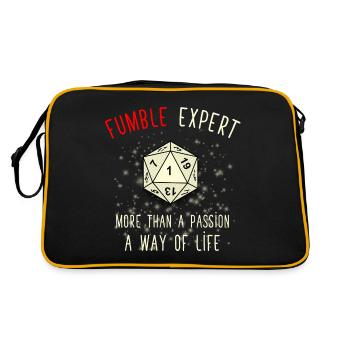 Fumble expert - Sac Retro - noir/or - Dos