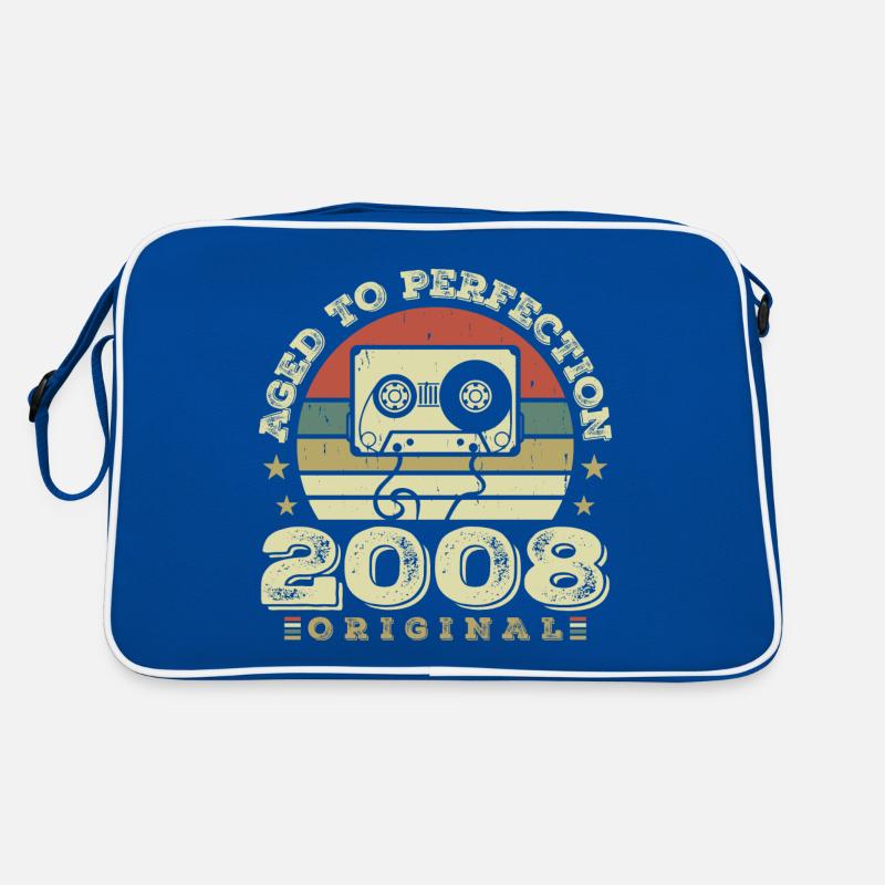 Original Vintage Jubiläumsgeschenkidee 2008 Retro Tasche