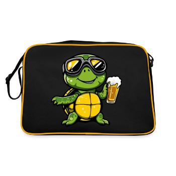Turtle Après Ski Beer Comic - Retro Bag - black/gold - Back