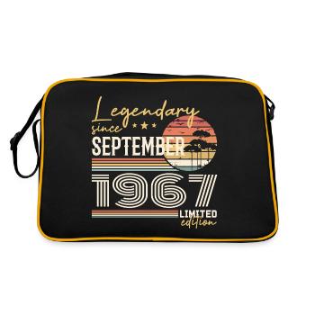 Septembre 1967 Né en Septembre 1967 September 1967 - Sac Retro - noir/or - Dos