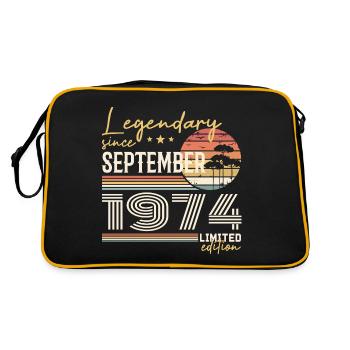 September 1974 Born in September 1974 September 1974 - Retro Bag - black/gold - Back