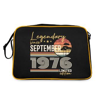 Septembre 1976 Né en Septembre 1976 September 1976 - Sac Retro - noir/or - Dos