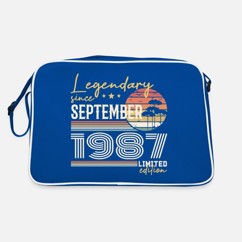 Septembre 1987 Né en Septembre 1987 September 1987 Sac Retro