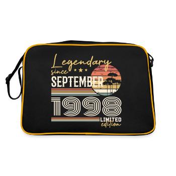 Septembre 1998 Né en Septembre 1998 September 1998 - Sac Retro - noir/or - Dos
