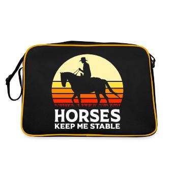 Horse racing - Retro Bag - black/gold - Back