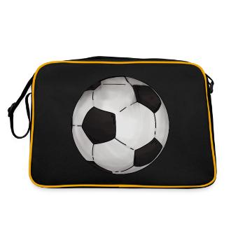 Football Sticker Classic - Retro Bag - black/gold - Back