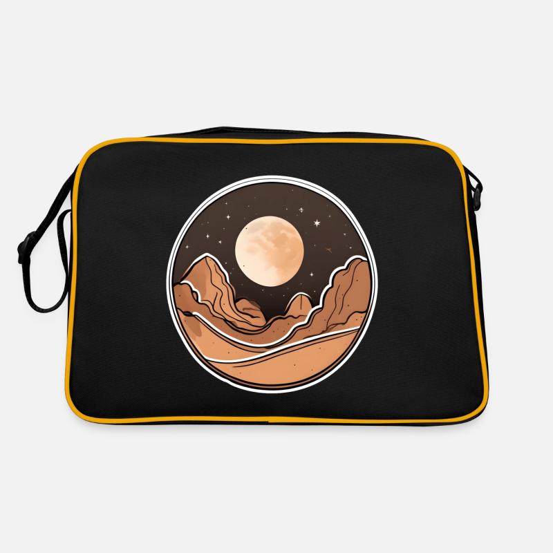 Boho Moon Adventures Exploring the Desert - Retro Bag - black/gold