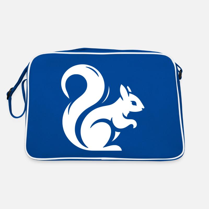 Silhouette d’écureuil minimaliste Sac Retro