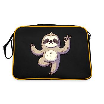 Méditation Yoga paresseux Formation Autogène - Sac Retro - noir/or - Dos