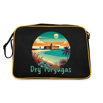 Dry Tortugas Florida Beach Fortress - Retro Bag - black/gold - Back