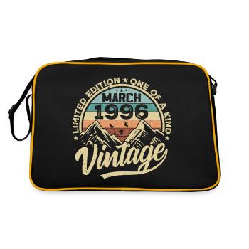 Mars 1996 Anniversaire - Millésime Mars 1996 - Sac Retro - noir/or - Dos