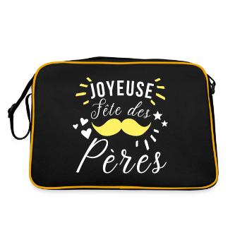 Fête des pères - Sac Retro - noir/or - Dos