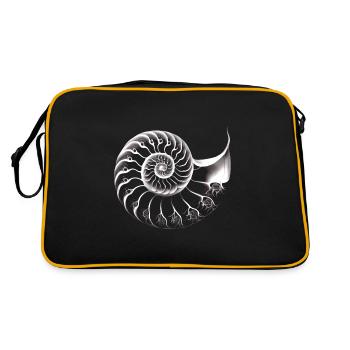 Nautilus / Nombre d’or minimaliste - Sac Retro - noir/or - Dos