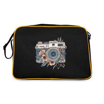 Cool Vintage Retro Camera Boho Style - Sac Retro - noir/or - Dos