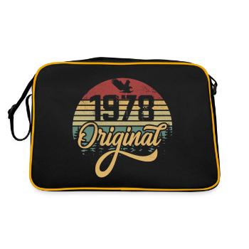 Original 1978 Vintage - Cadeau D’anniversaire 1978 - Sac Retro - noir/or - Dos