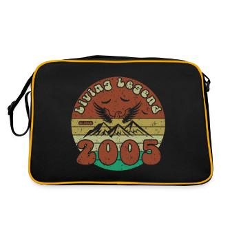 19. Geburtstag Living Legend since VIN 2005 - Retro Tasche - Schwarz/Gold - Hinten