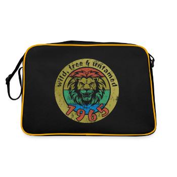 Wild, free & untamed since 1965 - Retro Bag - black/gold - Back