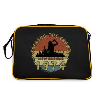 50th Birthday Rocking the crowd SNG 12/1974 - Retro Bag - black/gold - Back