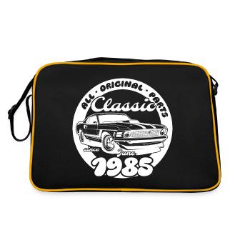 40th Birthday - Classic Musclecar 06/1985 - Retro Bag - black/gold - Back