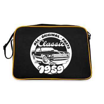 66th Birthday - Classic Musclecar 07/1959 - Retro Bag - black/gold - Back