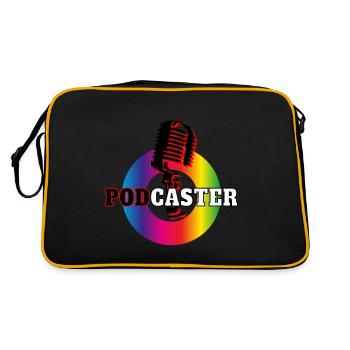 podcaster - Retro Bag - black/gold - Back