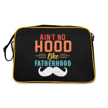 Ain’t No Hood Like Fatherhood Father - Sac Retro - noir/or - Dos