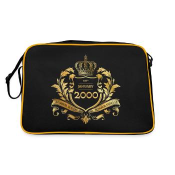 25th Anniversary Semper Verum - Established 01/2000 - Retro Bag - black/gold - Back