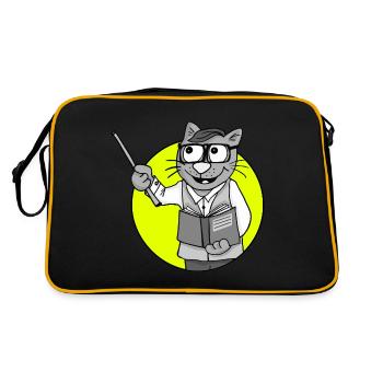 Profession Enseignant Rétro - Sac Retro - noir/or - Dos