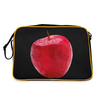 Apple conçu en Low Poly Art - Sac Retro - noir/or - Dos