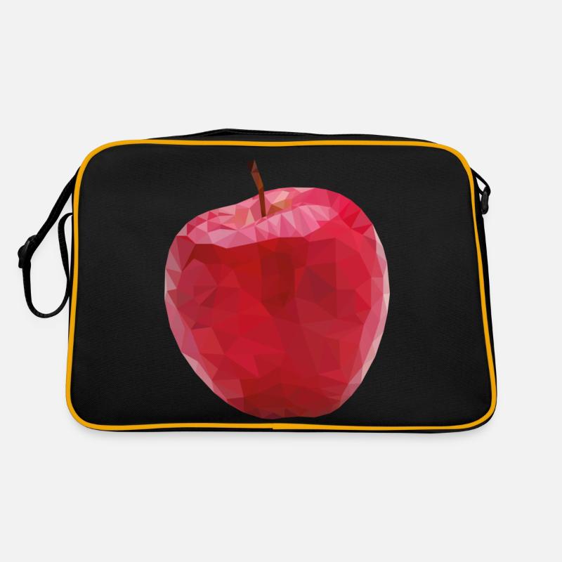 Apple conçu en Low Poly Art Sac Retro