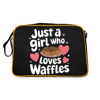 Waffles Breakfast Sweets - Retro Bag - black/gold - Back