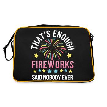 Pyrotechnics Fireworks Pyrotechnics - Retro Bag - black/gold - Back