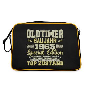 Vintage 1965 Born Retro Birthday Vintage - Retro Bag - black/gold - Back