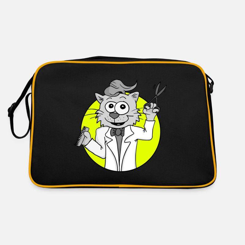 Coiffeur rétro chat - Motif coiffeur Sac Retro