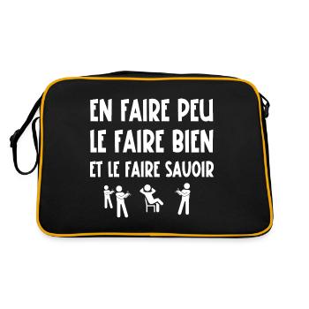 en faire peu - Sac Retro - noir/or - Dos