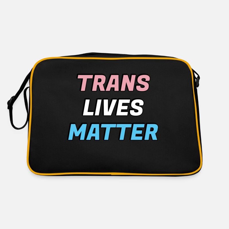 Trans-Leben zählen Retro Tasche