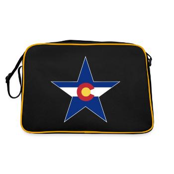 Colorado Fan T-Shirt – Mountains & Adventure - Retro Bag - black/gold - Back