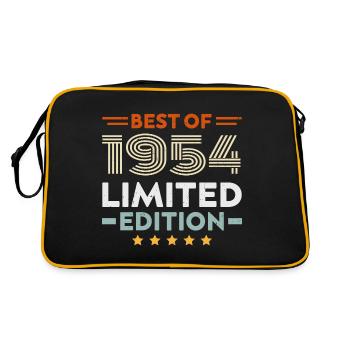 Retro 1954 Vintage 70th Anniversary 70th Anniversary Gift - Retro Bag - black/gold - Back