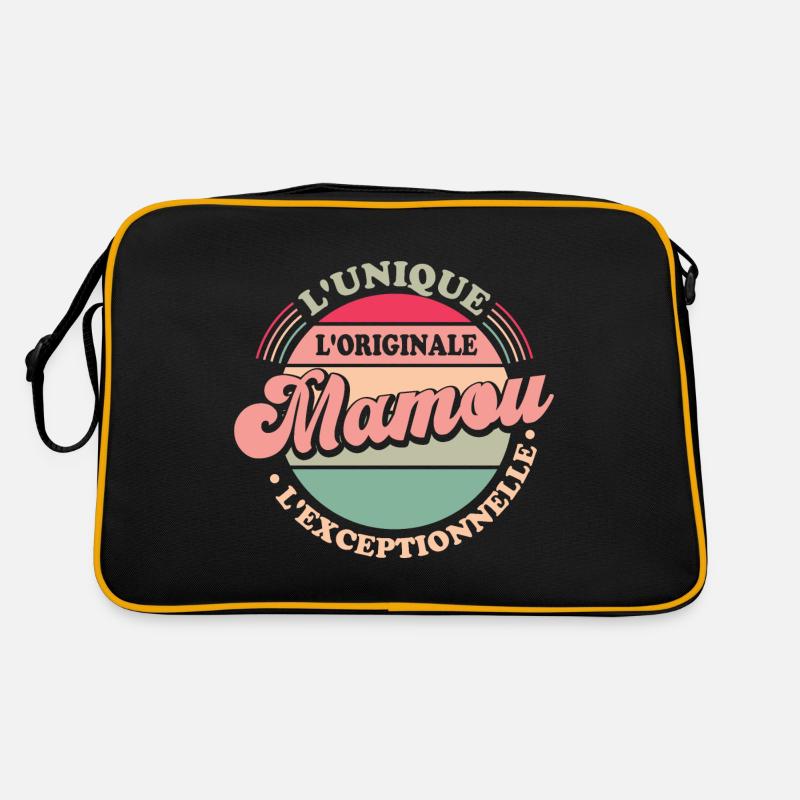L'unique l'originale Mamou l'exceptionnelle Cadeau - Sac Retro - noir/or