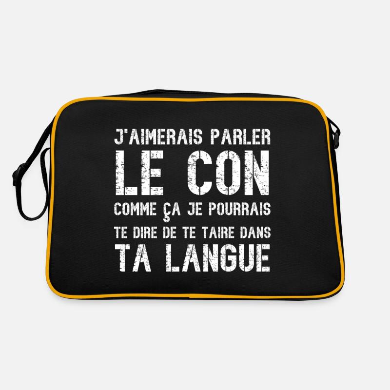 j'aimerais parler le con Sac Retro