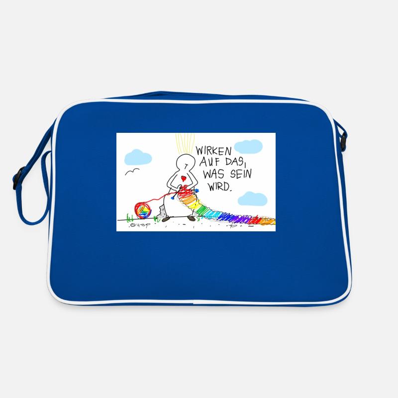 Wirken auf das, was wird Retro Tasche