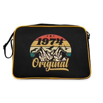 Original 1974 Vintage Anniversaire Cadeau 1974 - Sac Retro - noir/or - Dos