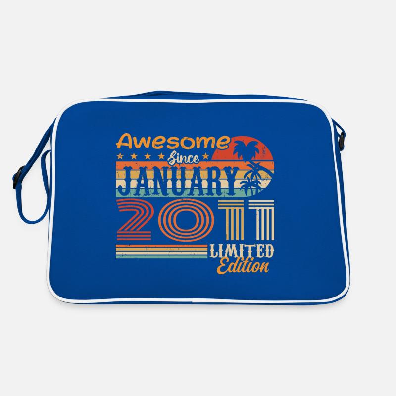 Birthday Gift - Born in January 2011 Retro Bag
