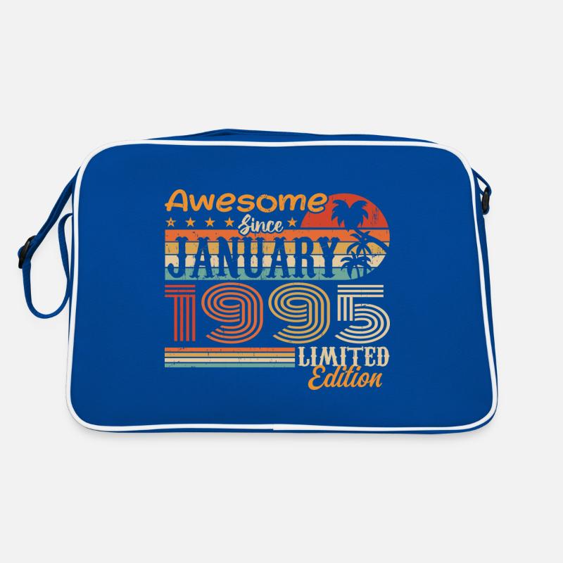 Geburtstagsgeschenk - geboren im Januar 1995 Retro Tasche