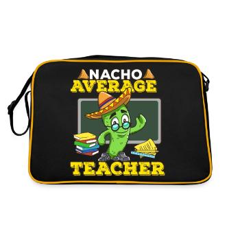 Cinco De Mayo Teacher - Retro Bag - black/gold - Back