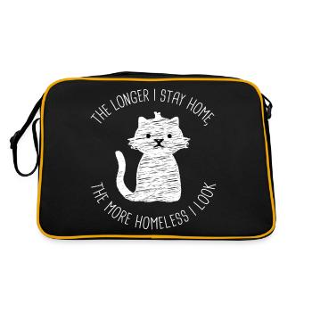Work from home look design for proud Pinoys - Retro Bag - black/gold - Back