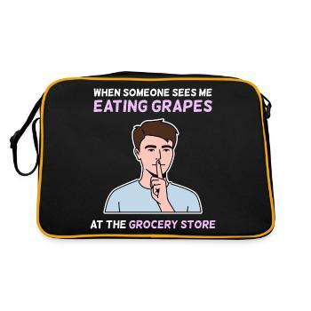 Design d’épicerie pour les jeunes fiers Pinoys - Sac Retro - noir/or - Dos