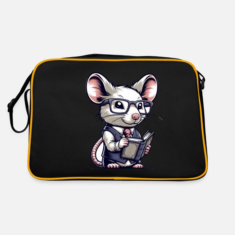 Professeur de souris mignon Sac Retro